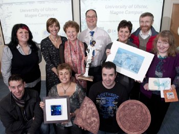 Local entrepreneurs who completed the University of Ulster’s Creativity Thirst programm