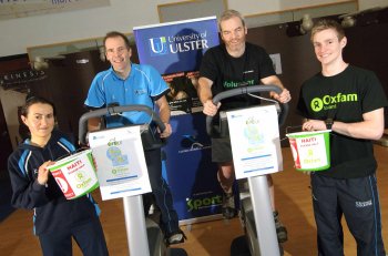 Mary Margaret Meade, Ian O'Neill, Dr Tadhg MacIntyre, and Michael Currie from the Ulster Sports Academy 