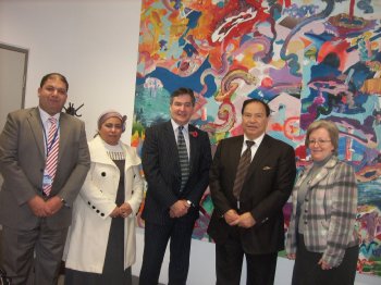 Staff from Ulster University and Nahda University