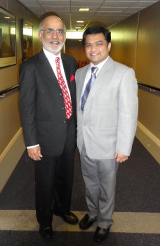 GOPIO President Lord Diljit Rana pictured with Dr Shaleen Singhal from Ulster's School of the Built Environment