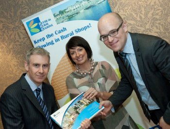 Professor Barry Quinn, Dr Karise Hutchinson and Ian Smyth at the rural retailing workshop event. 